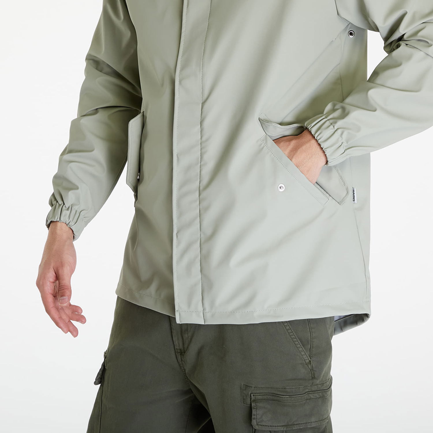 Takki Rains Fishtail Jacket W3 UNISEX 08 Earth Vihreä | 18010 08 Earth, 1