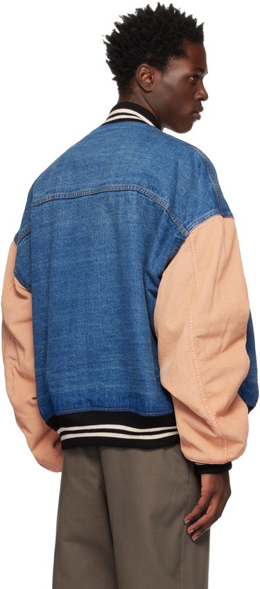 Bomber-takki We11done We11done Denim Varsity Jacket Sininen | WD-DJ3-22-371-U-BL, 2