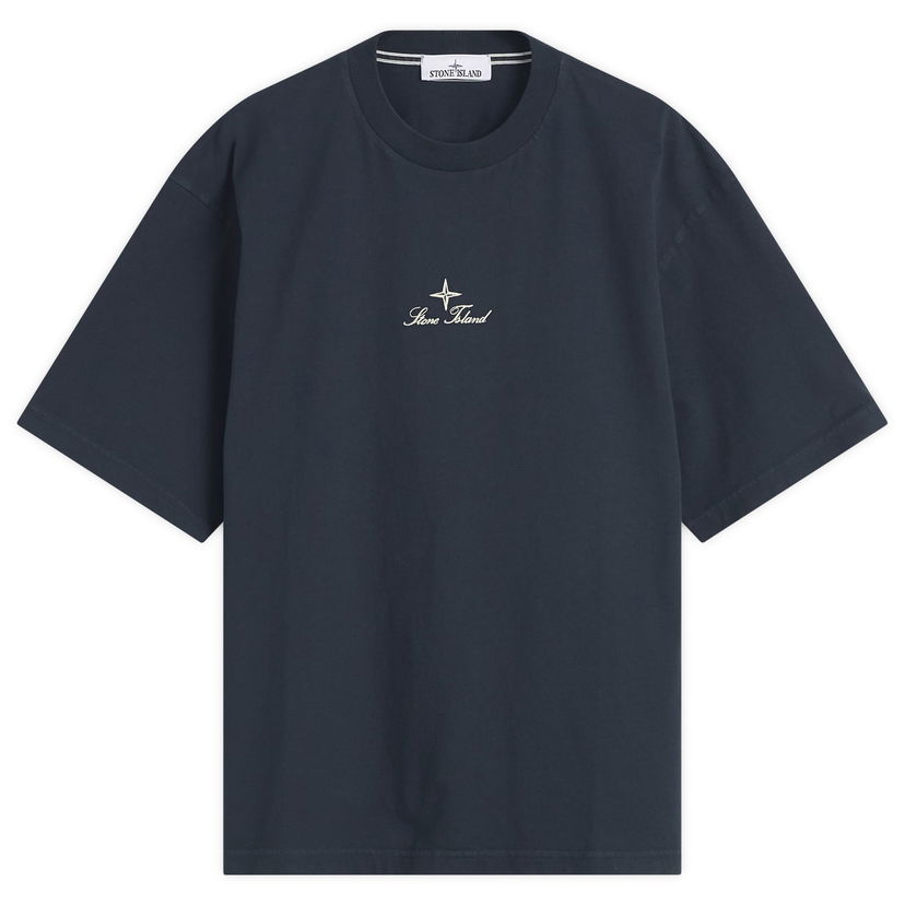 T-paita Stone Island Multiaxial Sashiro Embroidery T-Shirt Tummansininen | K2S152100021-V0020