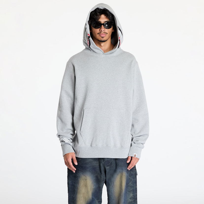 Huppari BAPE Shark Pullover Hoodie Gray Harmaa | 001PPK801013M GRA