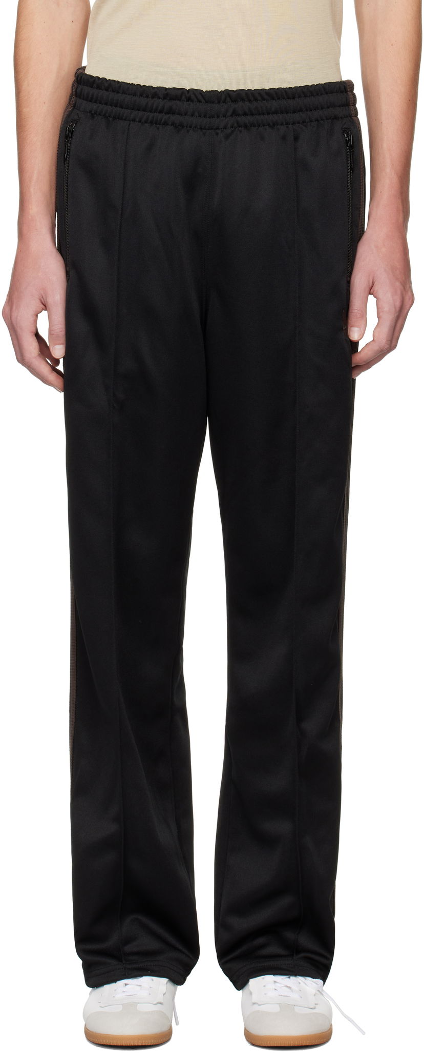 Verryttelyhousut Needles Track Pants Smooth Poly Musta | PU273