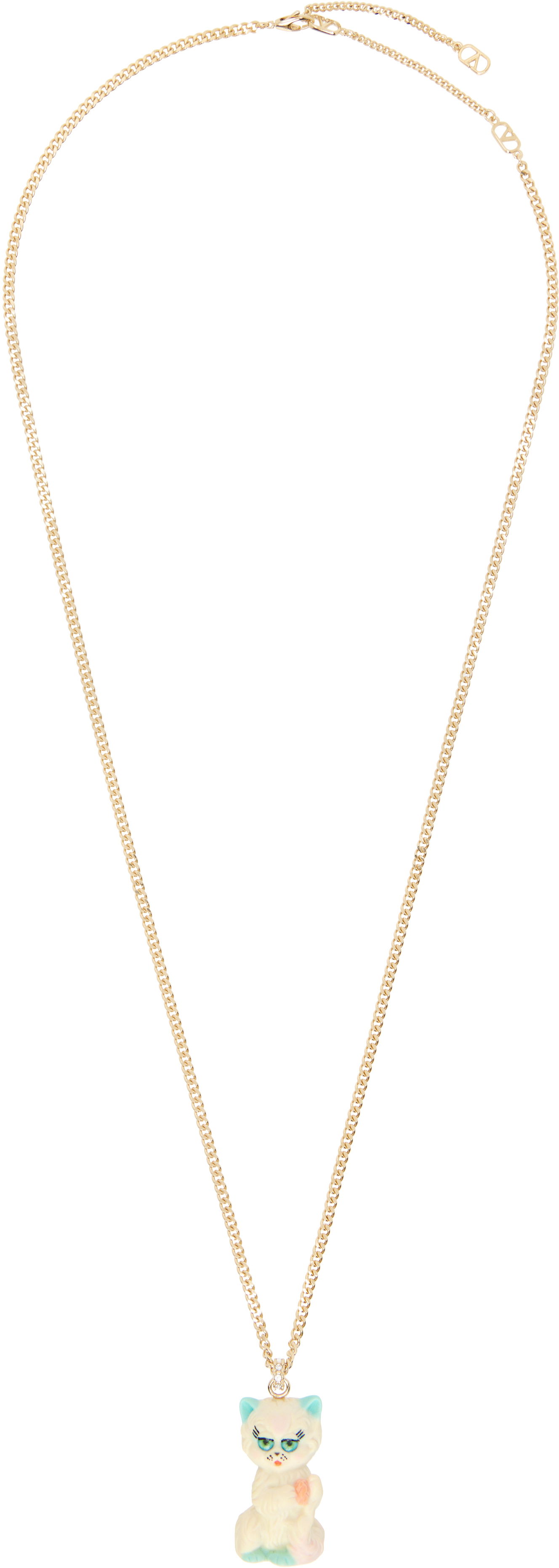 Kaulakoru Valentino Valentino Garavani 'Le Chat De La Maison' Cat Pendant Necklace Keltainen | 7Y2J0AL5QYE, 0