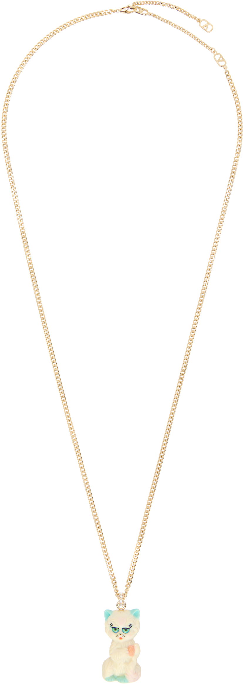 Kaulakoru Valentino Valentino Garavani 'Le Chat De La Maison' Cat Pendant Necklace Keltainen | 7Y2J0AL5QYE