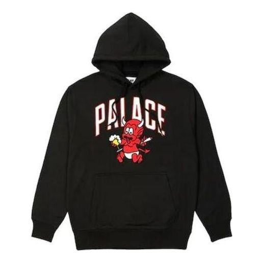 Huppari Palace Palace Temptation Graphic Print Hoodie Musta | P24CS032