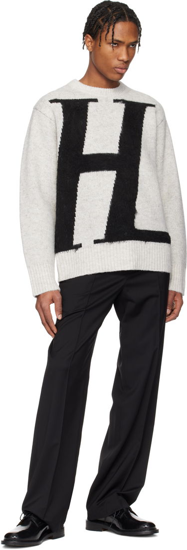Villapaita Helmut Lang Helmut Lang Brushed Logo Sweater Harmaa | O09HM703, 3