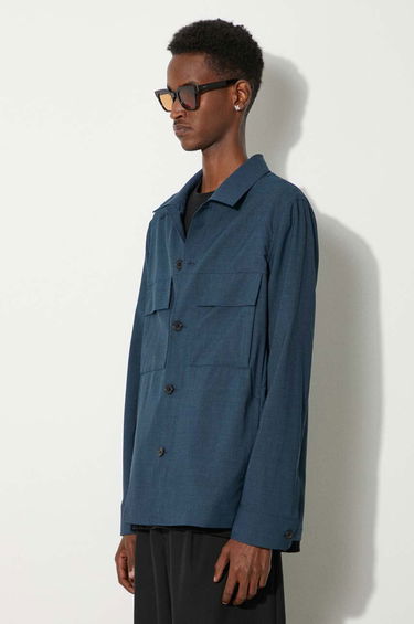 Takki Paul Smith Paul Smith Wool Overshirt Sininen | M1R.703Y.M02212, 3