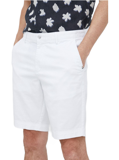 Shortsit BOSS Slim Fit Strech-Cotton Shorts Valkoinen | 50487993