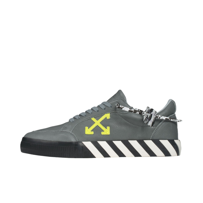 Tennarit ja kengät Off-White Low Vulc "Grey Green Fluo" Harmaa | OMIA085F20LEA0040970