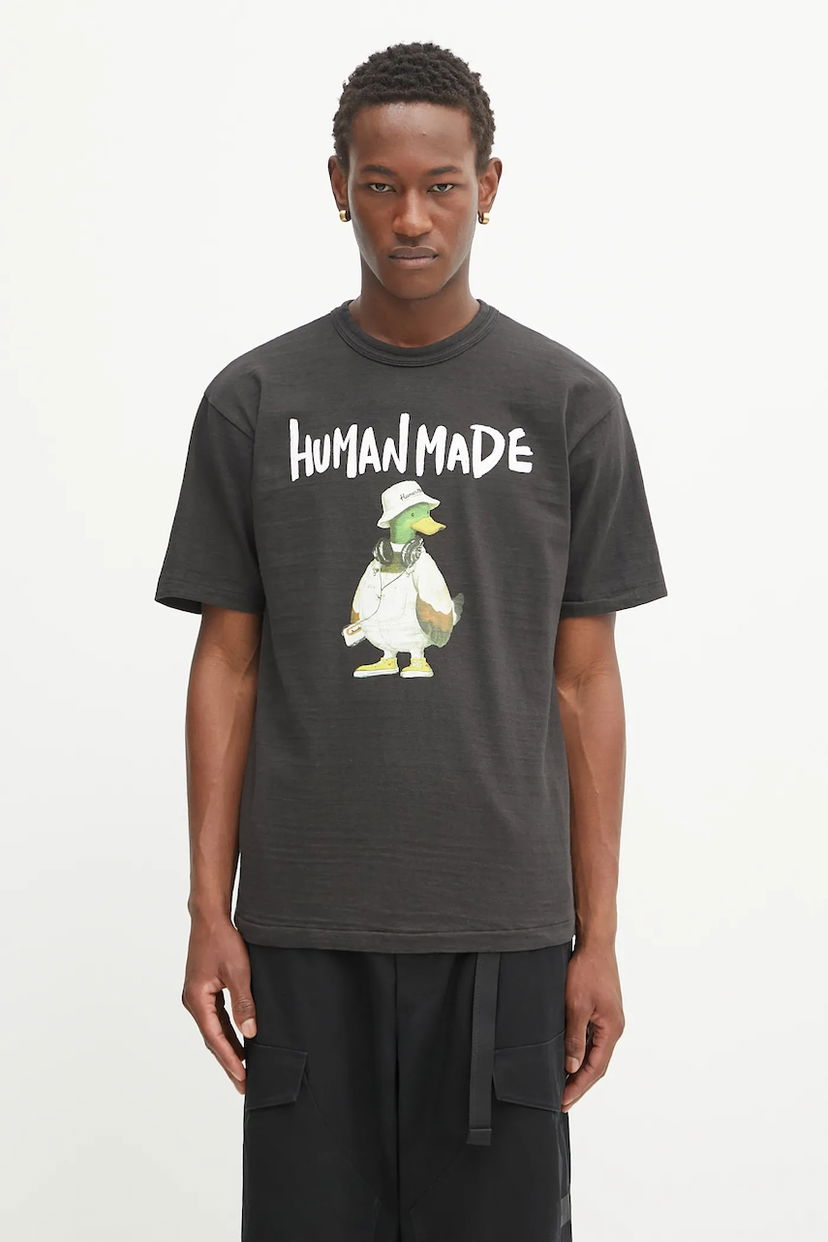 T-paita Human Made Human Made Knitted Graphic T-Shirt Musta | HM29TE014