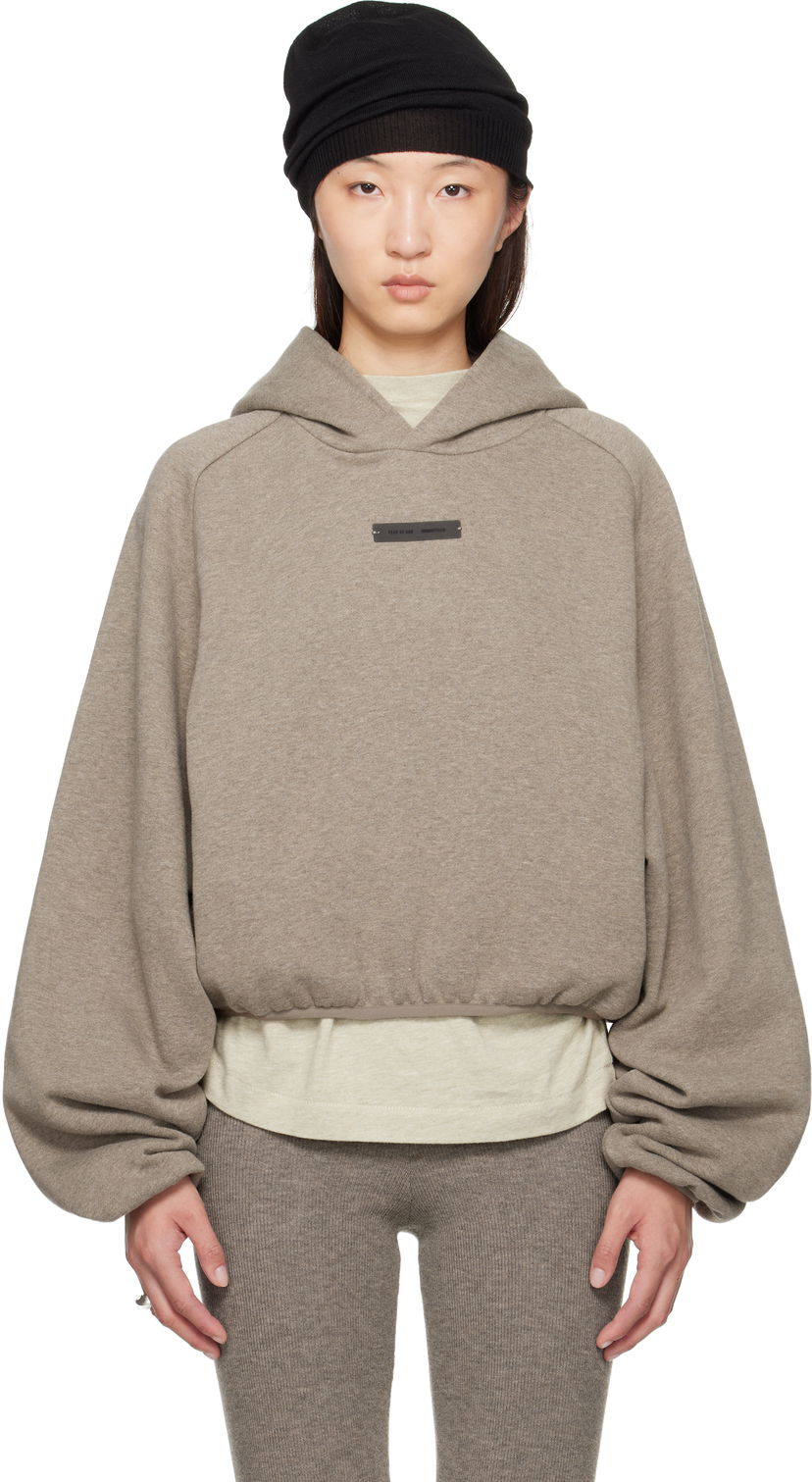 Huppari Fear of God Fear of God ESSENTIALS Modern Fit Hoodie Harmaa | 192SP257753FW