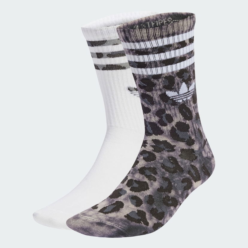 Sukat adidas Performance Leopard Print Crew Socks 2 Pairs Monivärinen | JW8010