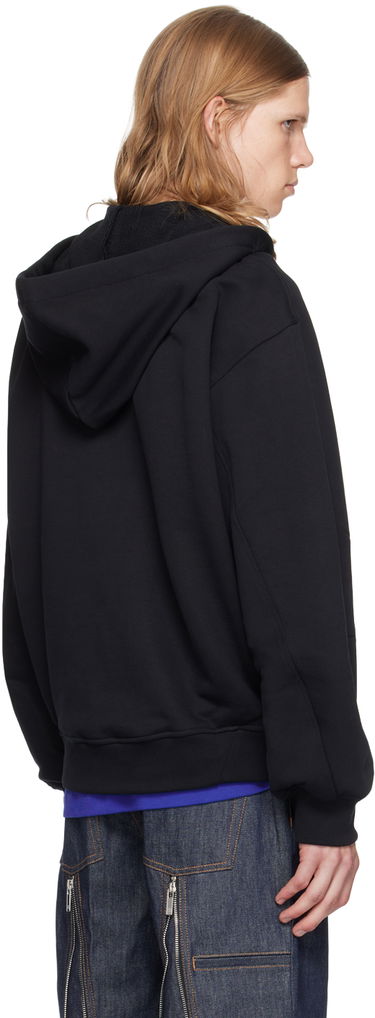 Huppari Helmut Lang Apex Zip Hoodie With Kangaroo Pocket Musta | O06HM502, 2