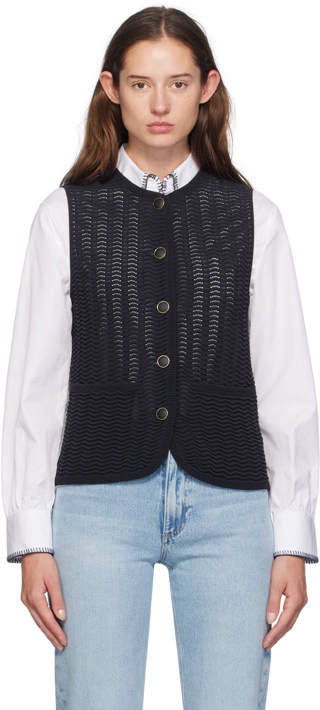 Liivi rag & bone rag & bone Elisa Knit Vest Musta | WAS24F071UG71