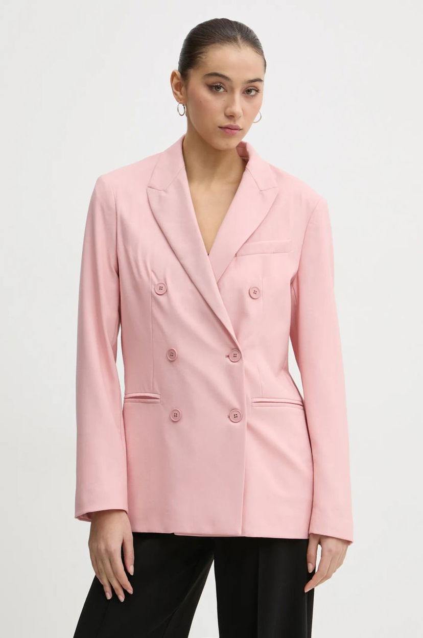 Takki Fiorucci Fiorucci Double-Breasted Blazer Vaaleanpunainen | W01FMBDO059WO01PN02