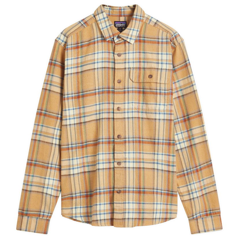 Paita Patagonia Lightweight Fjord Flannel Shirt, Size Large Beige | 42410-DMBT