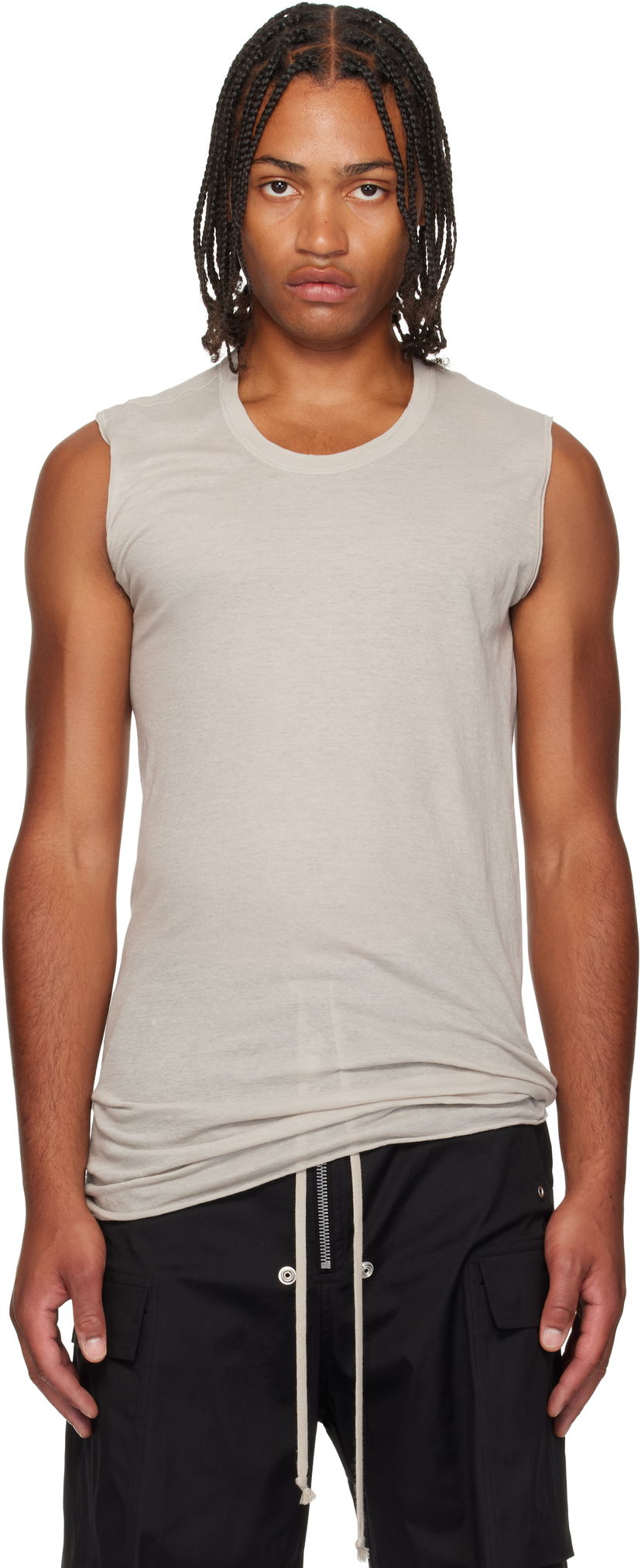 Tankkitoppi Rick Owens Rick Owens Concordians Sleeveless Tank Top Beige | RU02E1151 UC