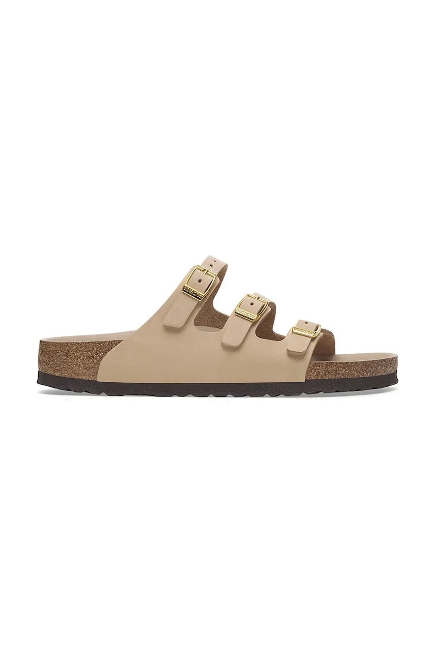 Tennarit ja kengät Birkenstock Birkenstock Florida HEX Nubuck Slides Beige | 1029480, 0