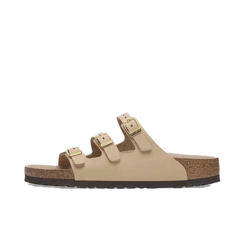 Tennarit ja kengät Birkenstock Birkenstock Florida HEX Nubuck Slides Beige | 1029480