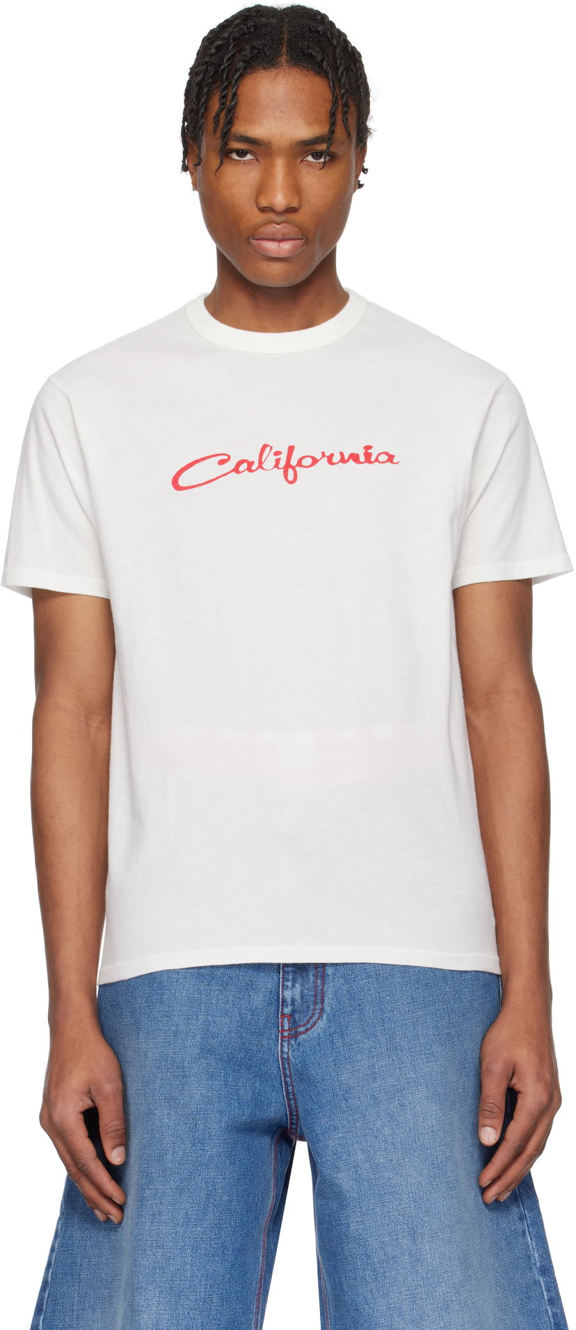 T-paita ERL ERL 'California' Signature T-Shirt Valkoinen | ERL10T001