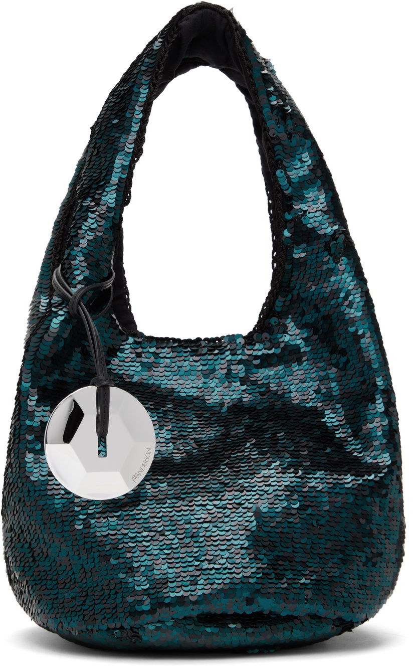 Käsilaukku JW Anderson JW Anderson Mini Sequin Shopper Bag Vihreä | HB0728-FA0230