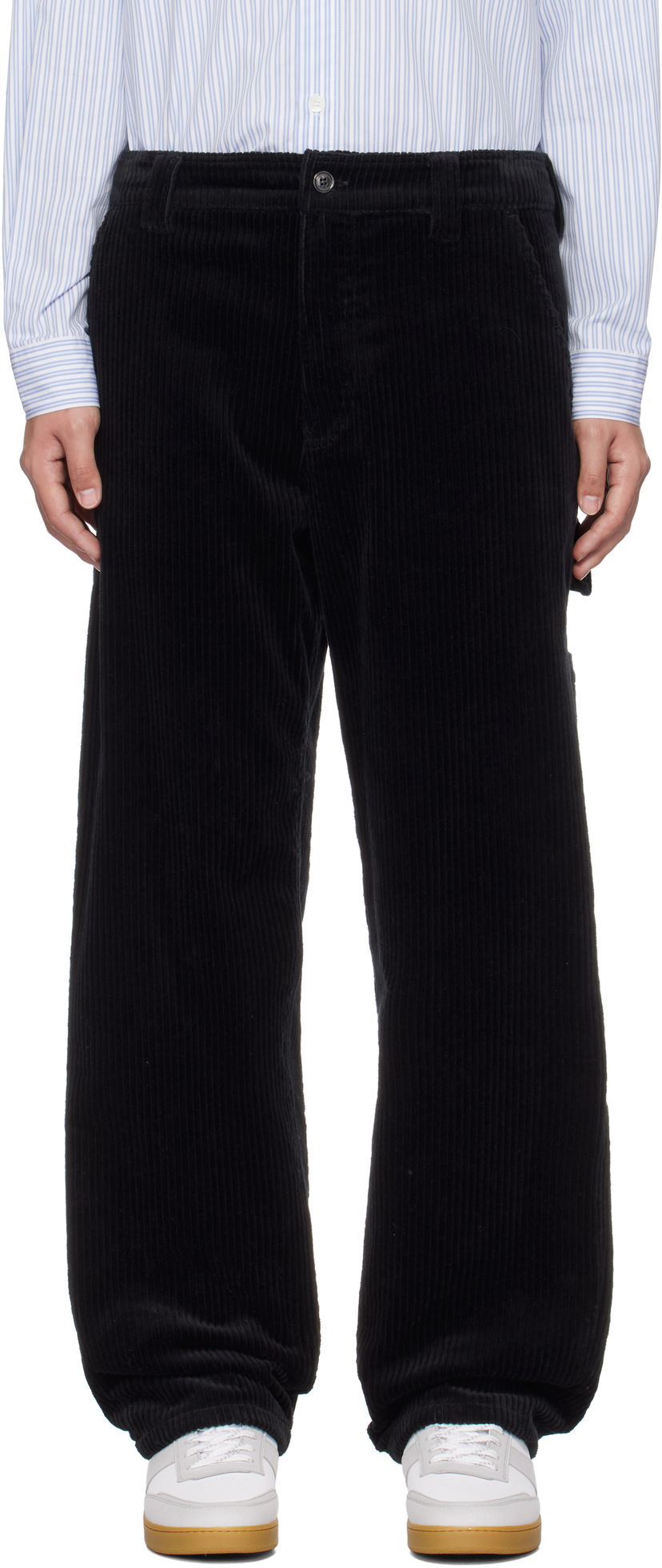Cargo housut A.P.C. A.P.C. Fergus Corduroy Pants Musta | COHDW-M08500