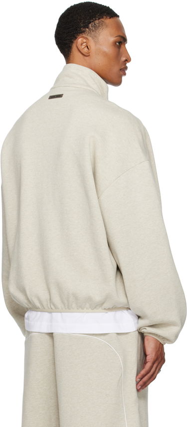 Takki Fear of God ESSENTIALS Modern Fit Fleece Track Jacket Beige | 202SP256892F, 2