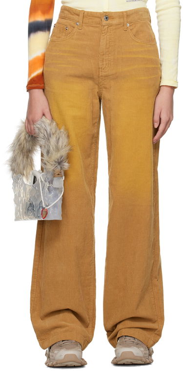 Jeans We11done Washed Corduroy Trousers Beige | WD-DP3-22-392-W-CM, 0