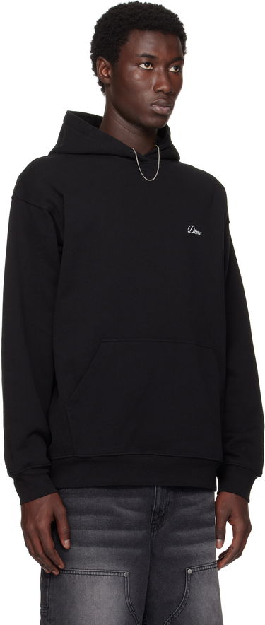 Huppari Dime Cursive Small Logo Hoodie Musta | DIMESU2537BLK, 1