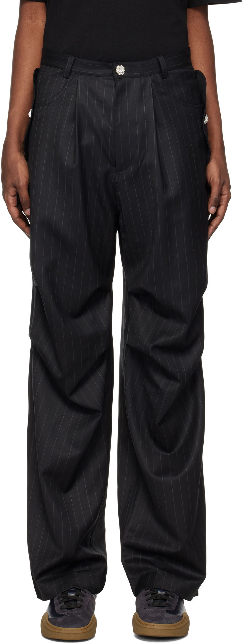 Housut Bluemarble Parachute Trousers Musta | PA59 WO22B24 GRE