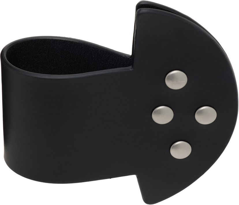 Rannerengas Rick Owens Rick Owens Anthem Snaps Cuff Bracelet Musta | RA02E0706 LGE