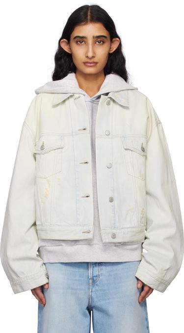Takki Acne Studios Acne Studios Relaxed Cropped Denim Jacket Sininen | A90639-, 0