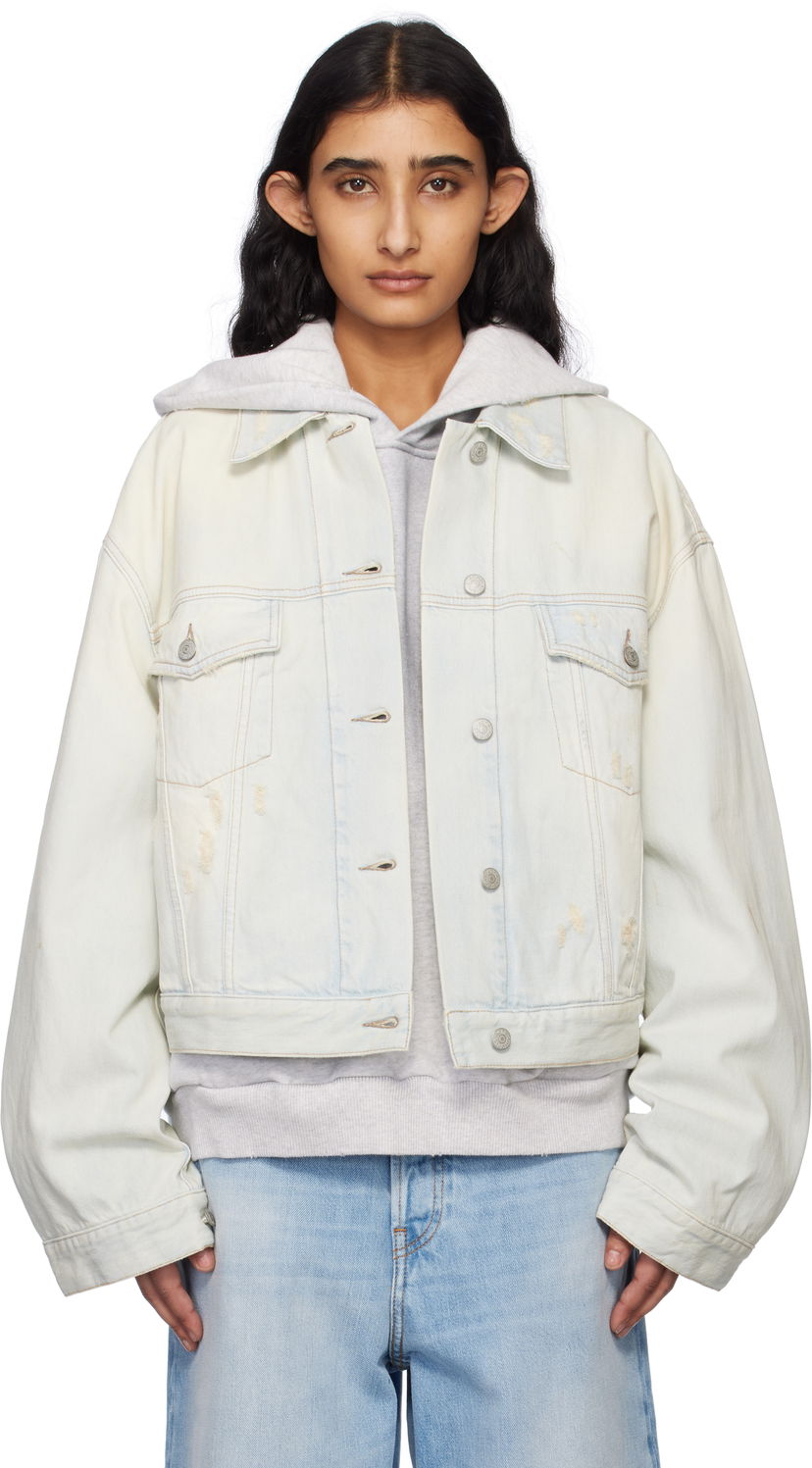 Takki Acne Studios Acne Studios Relaxed Cropped Denim Jacket Sininen | A90639-