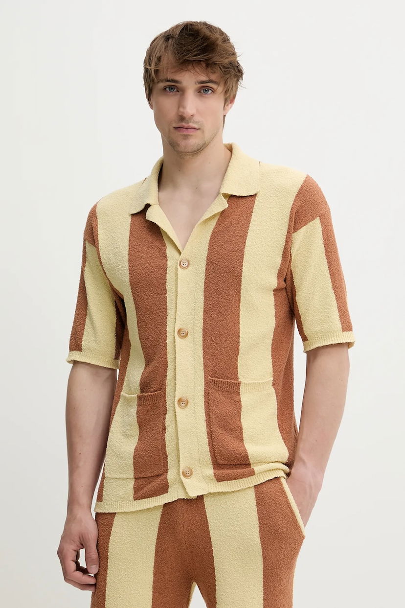Paita Nanushka Nanushka Jeff Regular Fit Striped Shirt Monivärinen | NM25SSTP10711