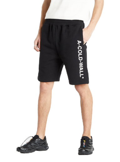 Shortsit A-COLD-WALL* Knitted Essential Logo Sweat Short Musta | ACWMB118 Black