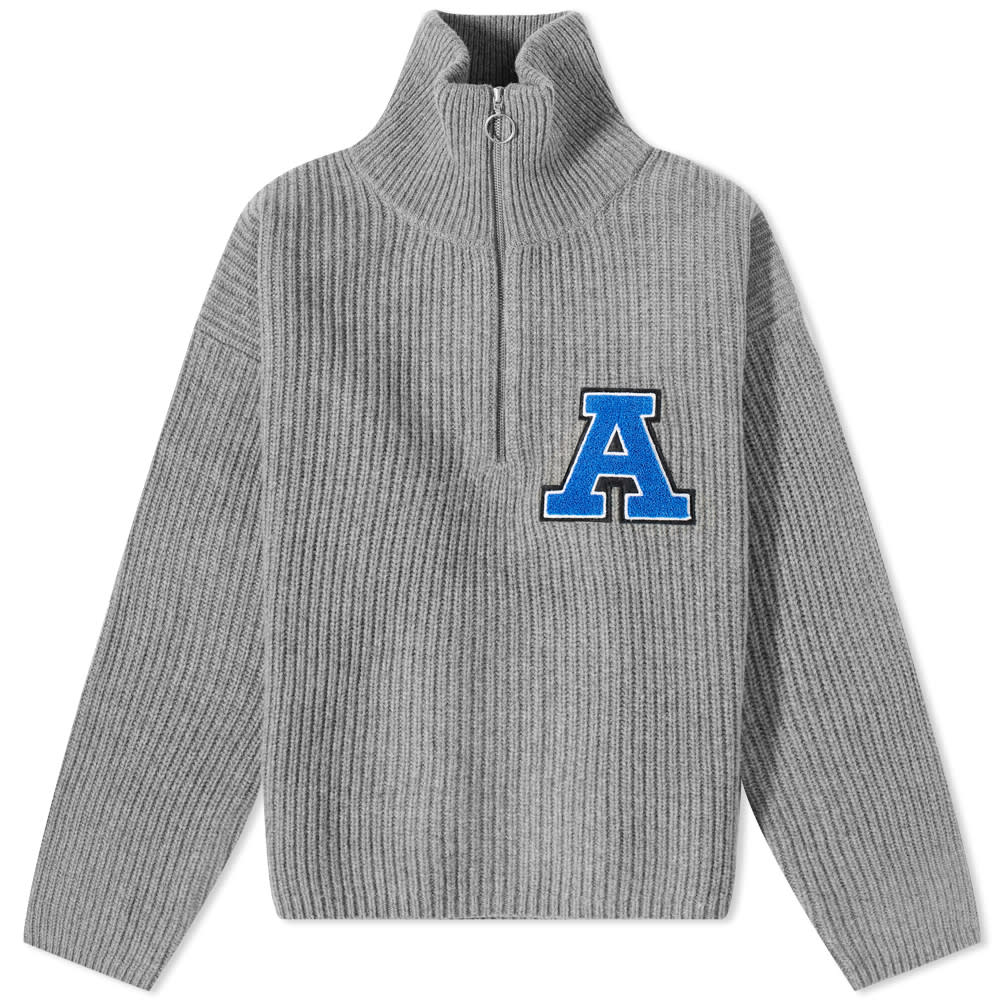 Villapaita AXEL ARIGATO Team Half Zip Sweater Harmaa | A0418001, 0