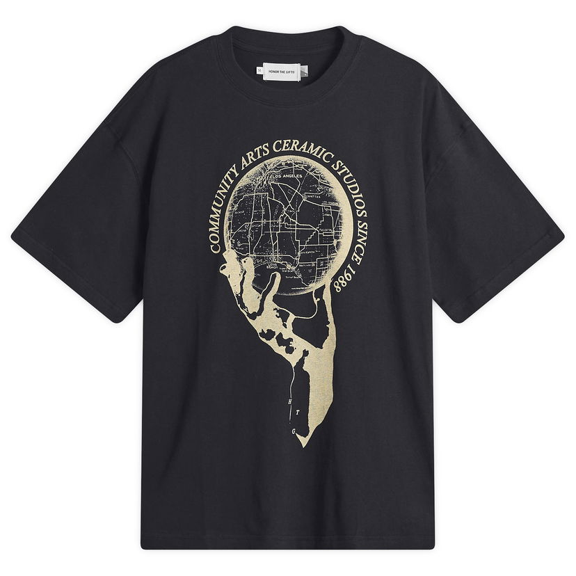 T-paita Honor The Gift Honor Ceramic Studio Community Arts Graphic T-Shirt Musta | HTG250345-BLK