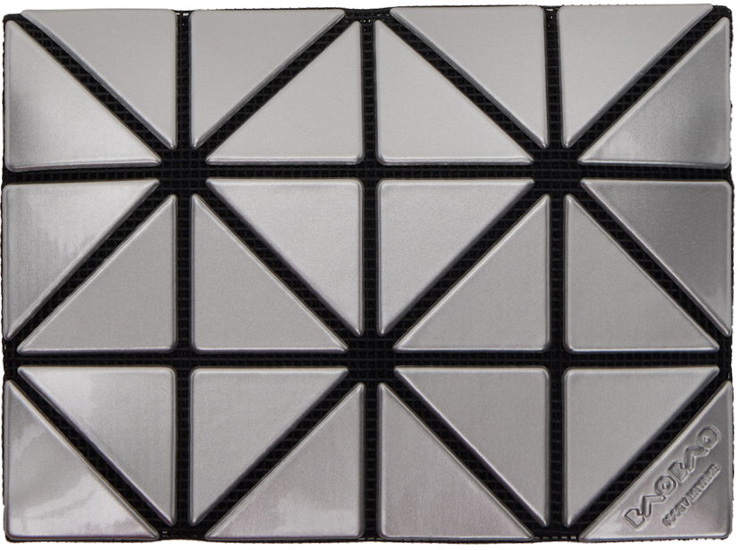 Lompakko BAO BAO ISSEY MIYAKE Geometric Pattern Card Case Wallet Metallinen | BB46AG711