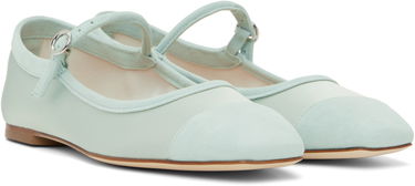Vaatteet Aeyde Aeyde Uma Satin Toe-Cap Ballerina Flats Turkoosi | A11-FL-RKLS08FL169-SS25-1017-067, 3
