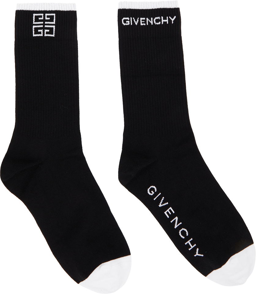 Sukat Givenchy Givenchy 4G Socks Musta | BMB02A4037, 0