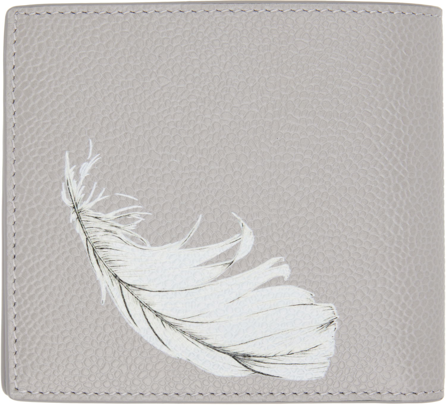 Lompakko Thom Browne Thom Browne Billfold Wallet with Feather Print Harmaa | MAW023A-E1353, 1