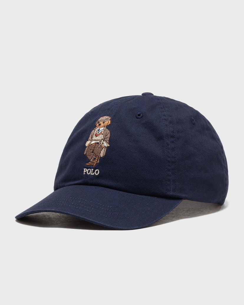 Korkki Polo by Ralph Lauren Polo Ralph Lauren Bear Embroidered Chino Baseball Cap Tummansininen | 710979192001