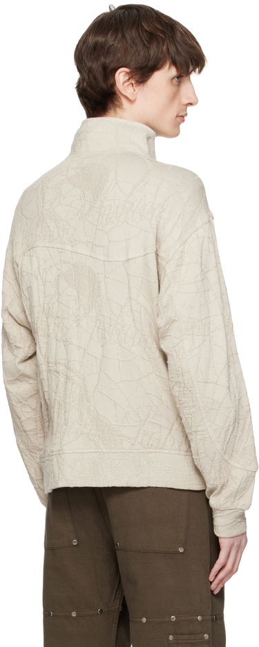 Huppari Serapis Serapis Knit Wave Track Jacket Beige | SS25_TJ_2, 2