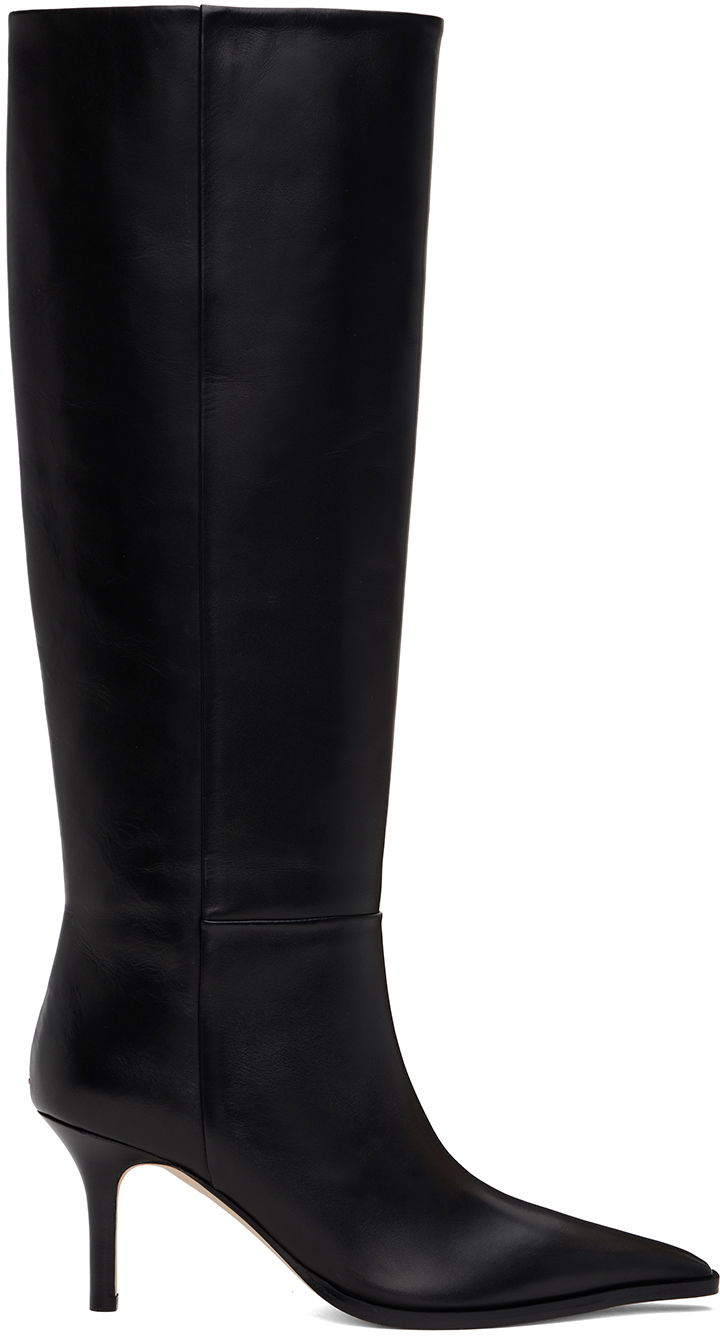 Vaatteet Aeyde Aeyde Tula Leather Tall Boots Musta | A11-KB-TULP75ST95-FW24-800-001