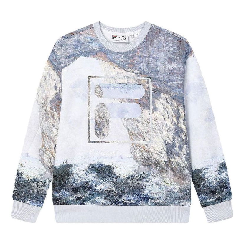 Villapaita FILA Heritage Collection The Great Matisse Theme F-box Logo Sweatshirt Sininen | F11M348220F-ZA