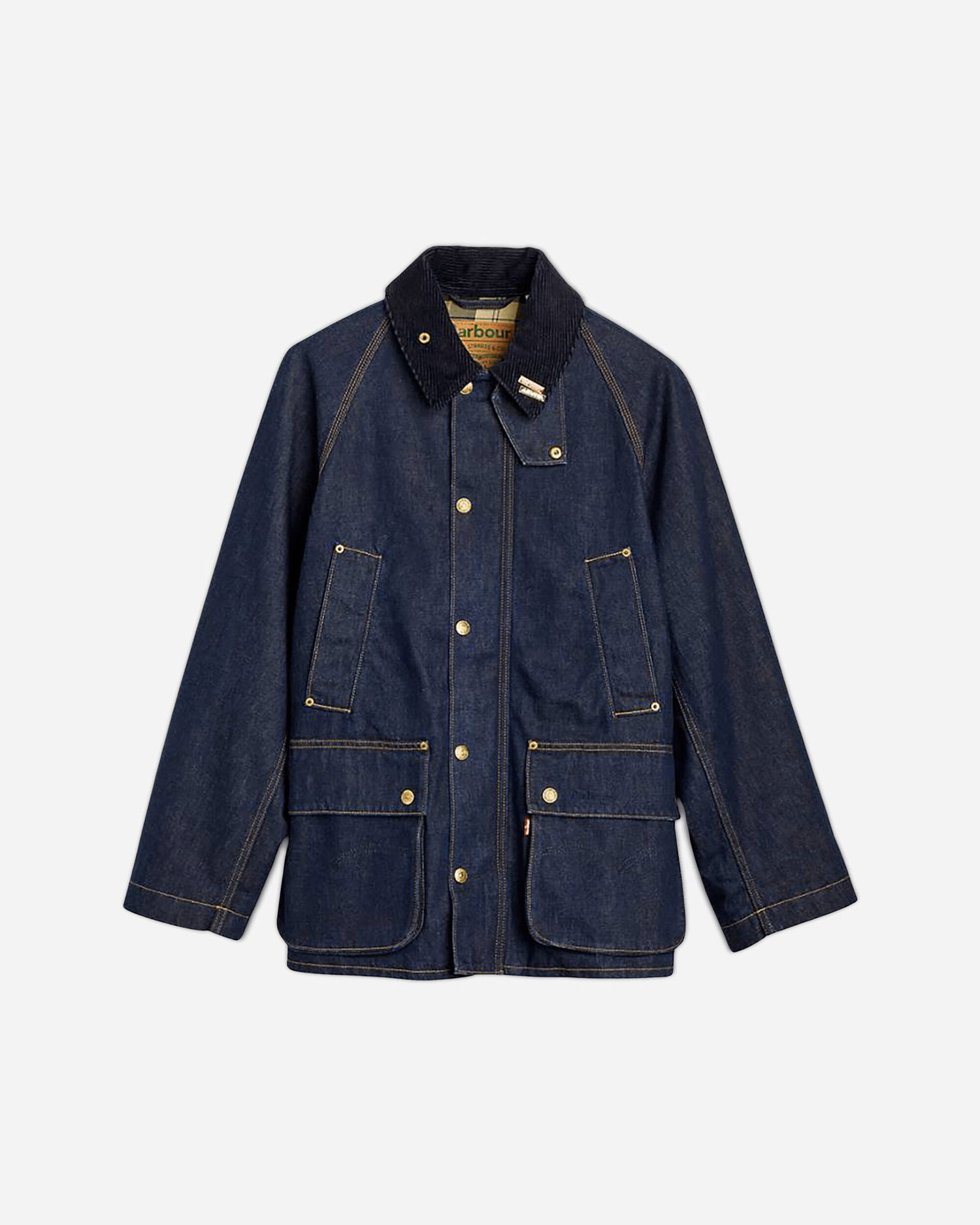 Takki Levi's Oversized Bedale Denim Jacket with Corduroy Collar Tummansininen | 003FP00000 001, 1