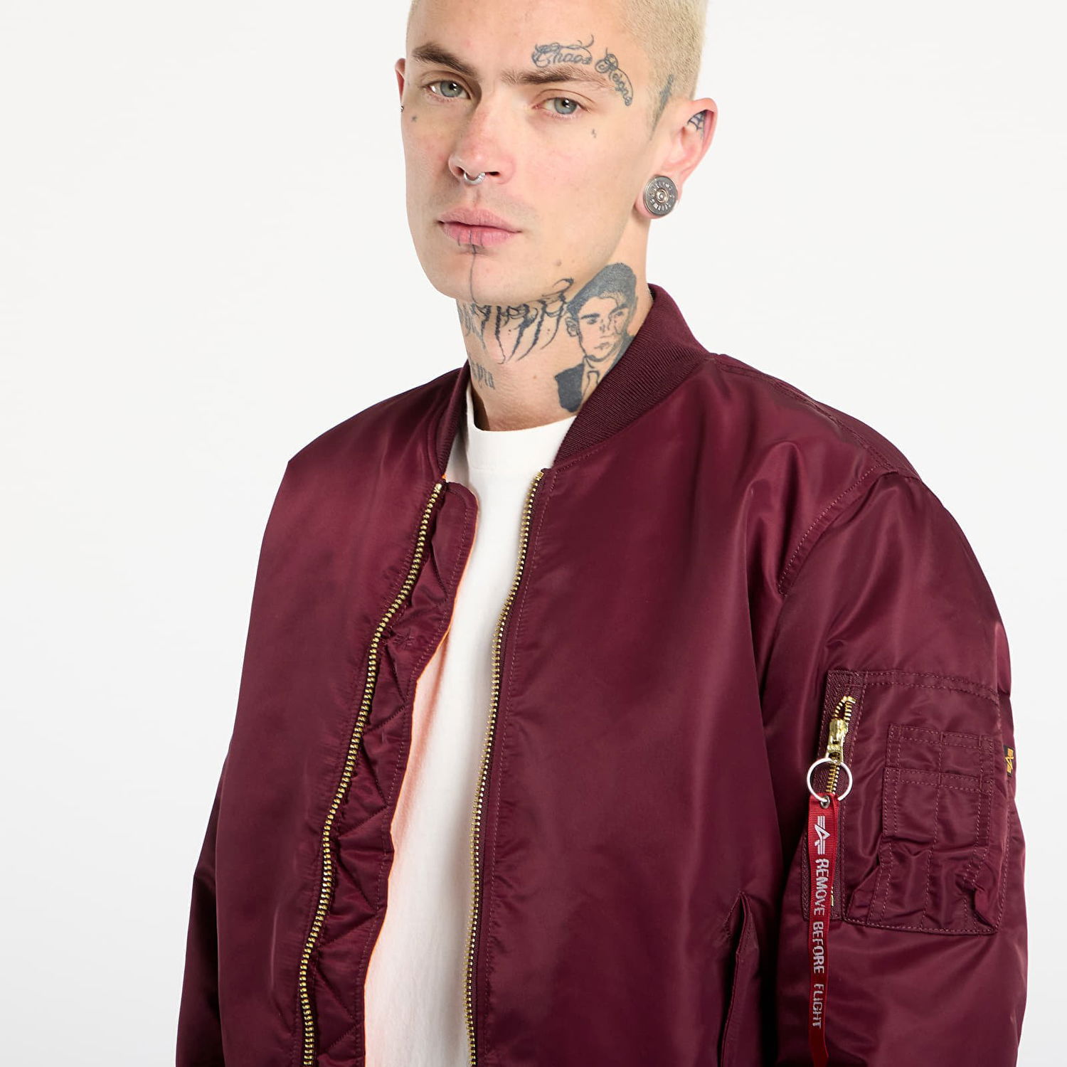 Bomber-takki Alpha Industries MA-1 Heritage Bomber Jacket Burgundia | 100101-608, 1