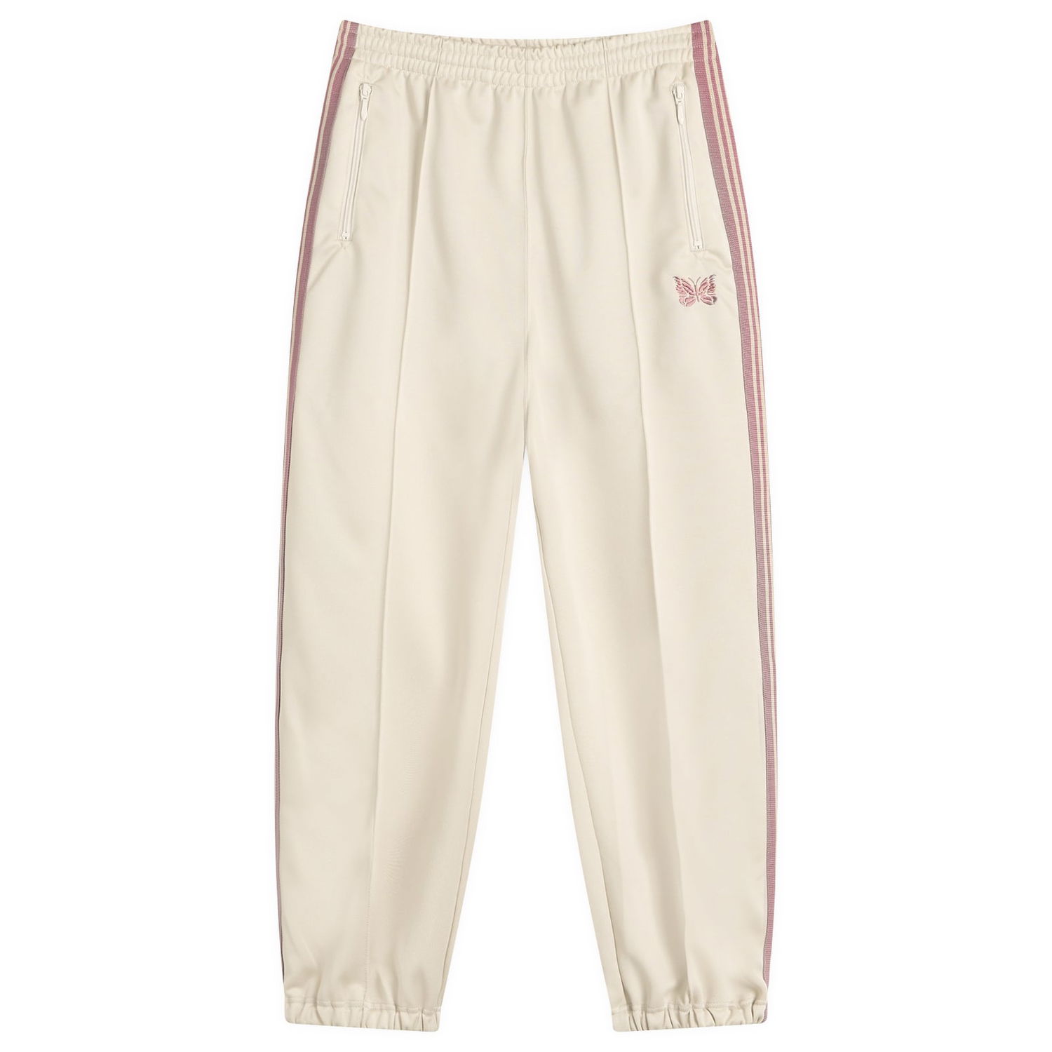 Verryttelyhousut Needles Needles Poly Smooth Zipped Track Pants, Size Large Beige | QV310-A, 0