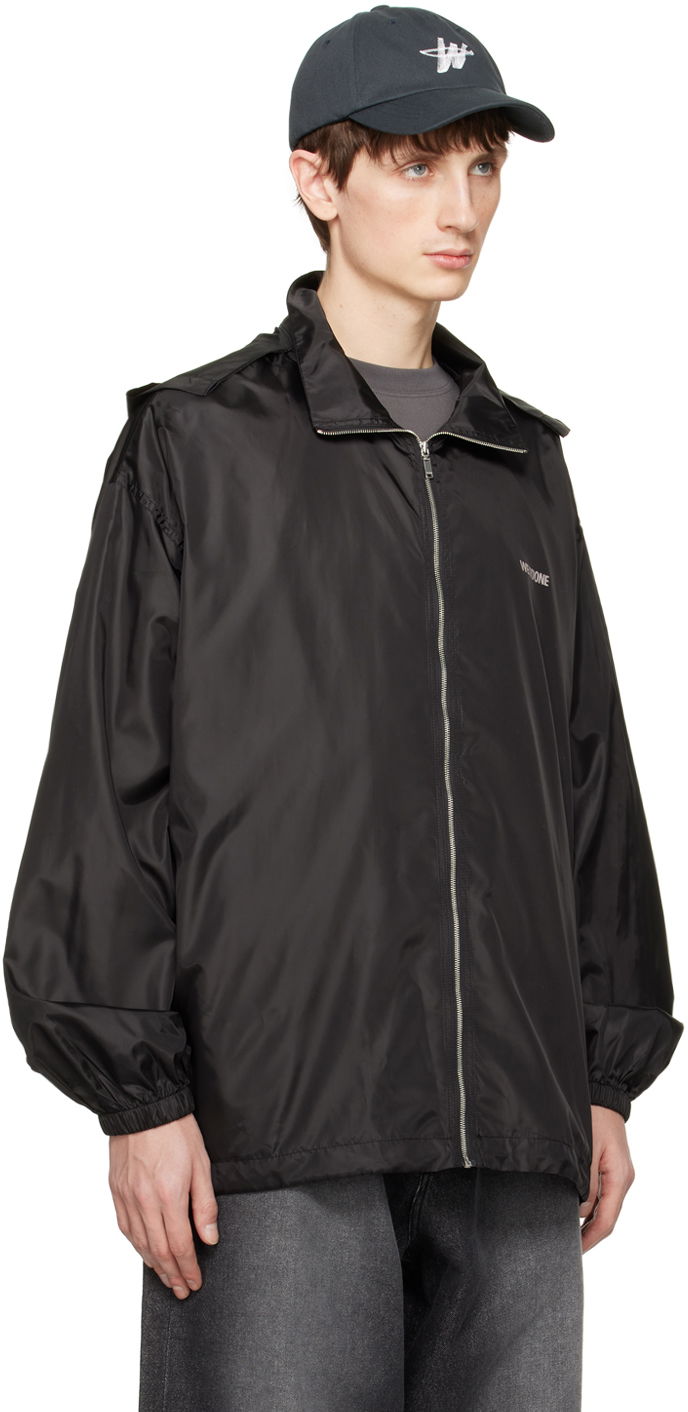Tuulitakki We11done Zip Jacket Musta | WD-JP2-20-901-U-BK, 1