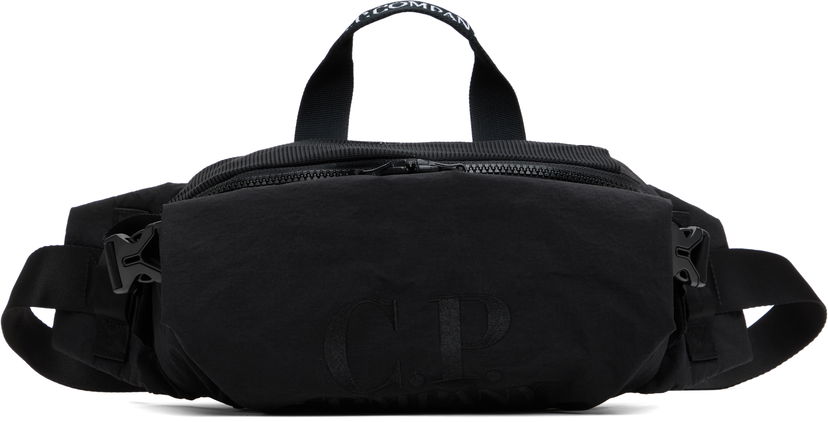 Vyötärölaukku C.P. Company C.P. Company Paper Touch Belt Bag Musta | 18CMAC298A-110188G