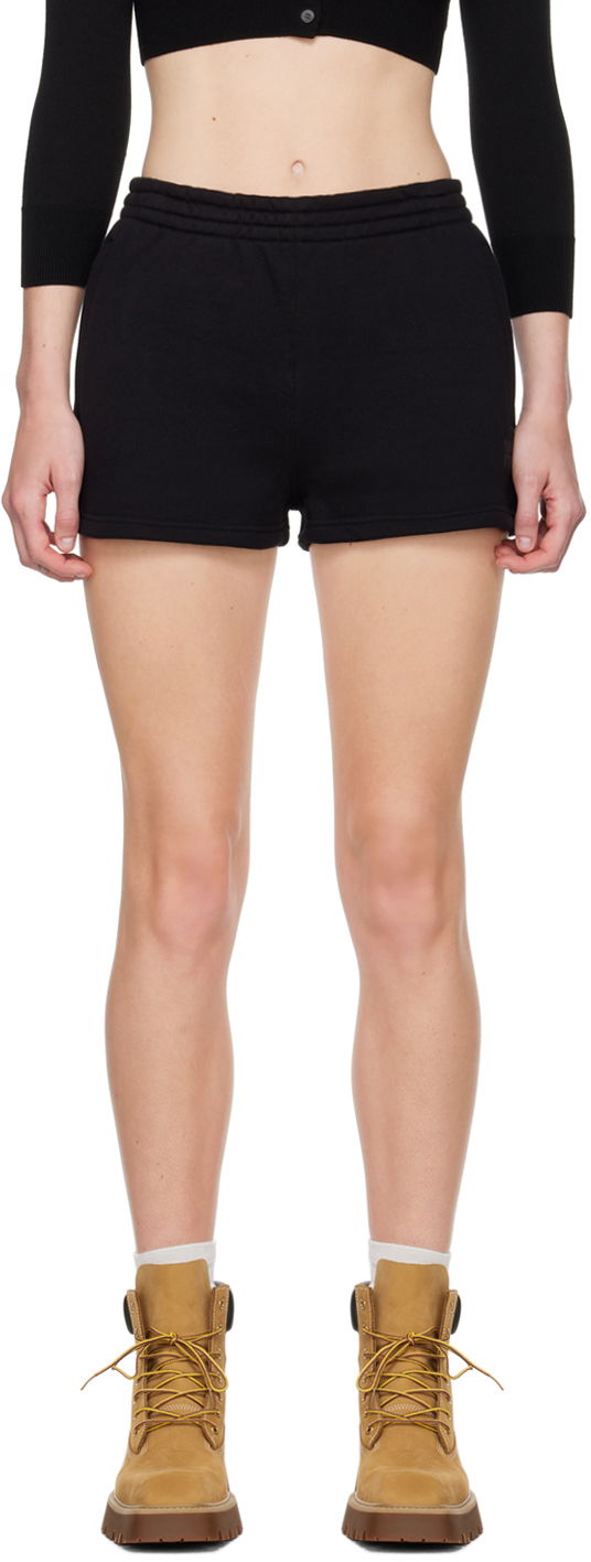 Shortsit Alexander Wang Logo Shorts Musta | 4CC3244400